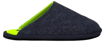 Produktbild von LOEWENWEISS Lowenweiss Hygge Bicolor Hausschuhe - Handgefertigte Wollfilz-Hausschuhe - Natürliche  Sohle - Nachhaltiger Komfort - Blau / Grü BLAU 45