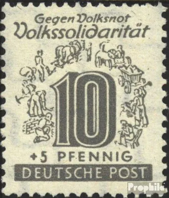 Produktbild von Briefmarken Sowjetische Zone (All.Bes.) 1946 Mi 143 gestempelt Volkssolidarität