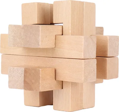Obrázek produktu pro Inteligentní puzzle hračka, dřevěné skládací puzzle, logická hra pro dospělé
