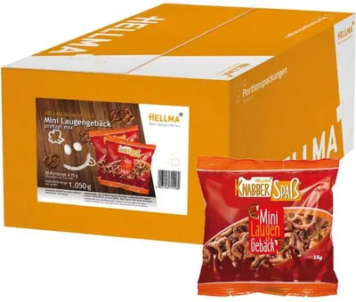 Produktbild von Hellma Mini Laugengebäck - ca. 70 Portionsbeutel