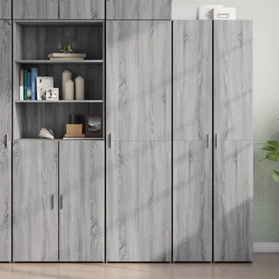 Produktbild von vidaXL Highboard Grau Sonoma 50x42,5x185 cm Holzwerkstoff