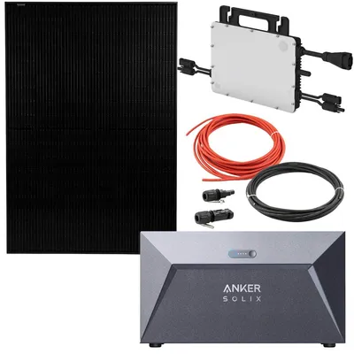 Produktbild von ANKER Balkonkraftwerk mit Speicher E1600, 1,6kWh, 2 x 440W Solarmodule