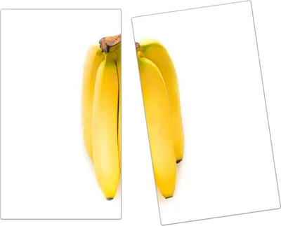 Produktbild von Spritzschutz Herdabdeckplatte Schneidebrett aus Glas Ganze Bananen 2-Teilig (60x52cm)