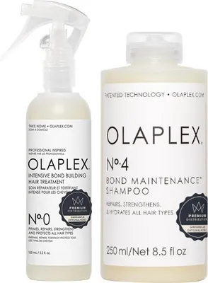 Zdjęcie produktu dla Olaplex No.0 Intensive Bond Building Hair Treatment 155ml + Olaplex No. 4 Bond Maintenance Shampoo 250ml