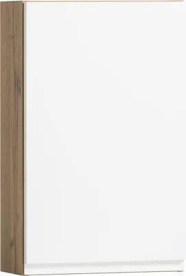 Produktbild von Hängeschrank >Paris< in weiß, Wotaneiche, MDF - 40x64x20cm (BxHxT)