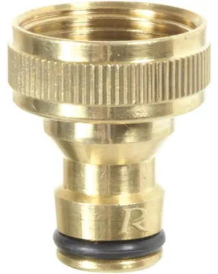 Image de Nez de Robinet 3/4 po - Laiton - Résistant et Durable - Étanche - Idéal pour Arrosage - D-Work