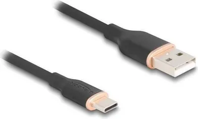 Image de DELOCK USB 2.0 Kabel USB Typ-A St > USB Typ-C St 1m schwarz