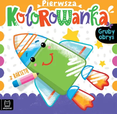 Produktbild von Kolorowanka z rakietą i grubym obrysem dla dzieci