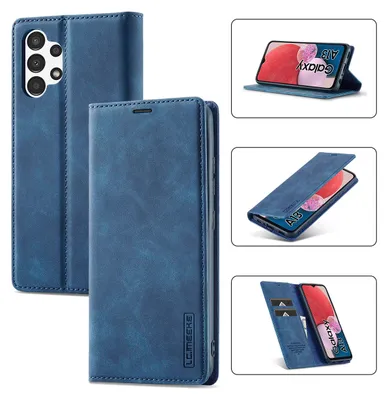 Produktbild von Galaxy A13 4G Hülle, Standfunktion Kartenfach Wallet Leder Schutzhülle für Samsung Galaxy A13 4G Blau