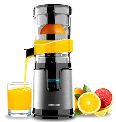 Produktbild von Cecotec Essential TowerAdjust Easy Steel, Zentrifugal-Entsafter, Schwarz, 0,35 l, 0,35 ml, Automatisch, 140 W