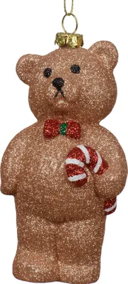 Produktbild von Christbaumschmuck Teddy Bär Kunststoff 12,3cm Figur Braun