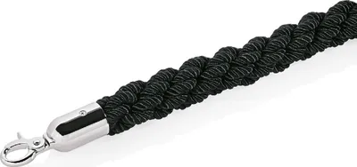 Immagine prodotto di Cavo di collegamento, 1,5 m, nero, intrecciato, acciaio inox