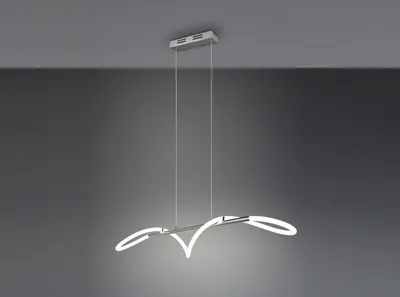 Immagine prodotto di Lampada a sospensione LED ARGOS bianco-argento 28W, bianco neutro 3500 lm, metallo, dimensioni: 150x105x34 cm, IP20, RL