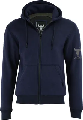 Produktbild von Herren Motorrad hoodie mit CE-Protektoren Aramid-Polyamid-futter Motorradhoodie Schutzjacke, Größe:58/3XL, Farbe:Marineblau