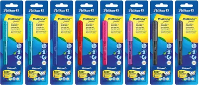 Produktbild von Pelikan Pelikano Junior, Gemischte Farben, Kartuschenfüllsystem, Edelstahl, Rechtshändig, Sichtverpackung, 1 Stück(e)