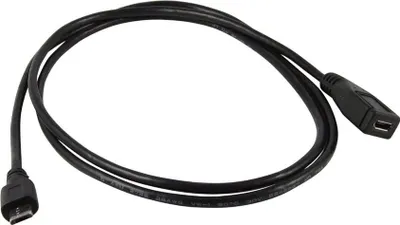 Produktbild von 1,2 m Kabel Micro-USB 2.0-Stecker + -Buchse Typ B 5-adrige Verlängerung für OTG, MHL