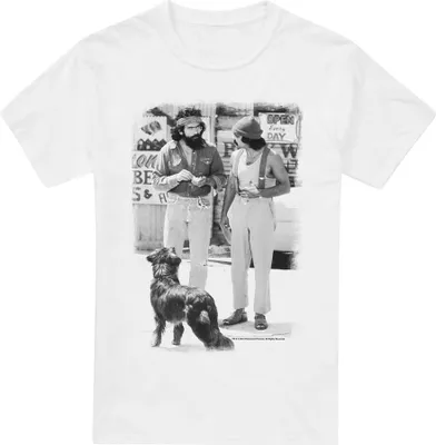 Image de Cheech & Chong - "Up In Smoke" T-shirt pour homme TV6984 (XL) (Blanc)