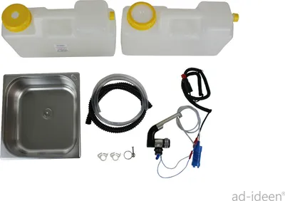 Image de 12V Camping évier technique Set lavabo évier 354x325x150mm Womo T 4/5/6