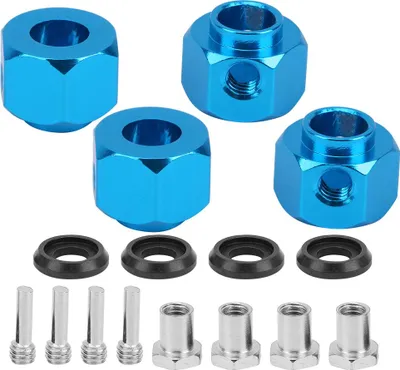 Zdjęcie produktu dla sześciokątne przedłużenia piast kół ze stopu aluminium 9 mm do TRAXXAS TRX4 TRX6 1/10 RC Carblue
