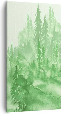 Produktbild von Bild auf Leinwand - Leinwandbild - Wald Baum Natur - 55x100cm - Wand Bild - Wanddeko - Wandbilder - Leinwanddruck - Bilder - Kunstdruck - Wanddekoration - Leinwand bilder - Wandkunst - PA55x100-4046