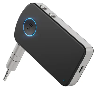 Image de Strex Récepteur Bluetooth - BT 5.0 - 3.5MM AUX - Récepteur Bluetooth - Appels mains libres - Récepteur audio Bluetooth - Bluetooth pour voiture via AUX