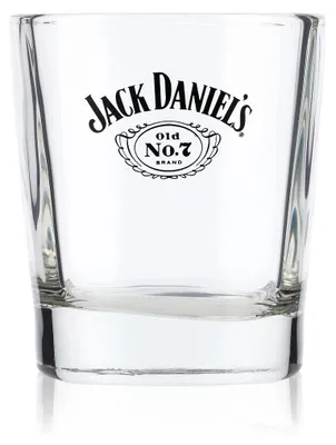 Produktbild von Jack Daniels Whiskey Glas Tumbler 0,2l Flügellogo No.7 gerade Ausführung