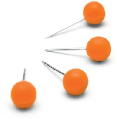 Produktbild von Nobo 1905329, Orange, Metall, Kunststoff, 6 mm, 13 mm, 100 Stück(e), 58 mm
