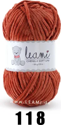 Produktbild von LEAMI Chenille Soft UNI 118 fuchs
