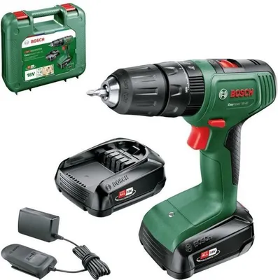 Image de Perceuse Visseuse à Percussion sans Fil Bosch EasyImpact 18V-40, 18V, 2 Batteries 2.0Ah, Chargeur, Coffret