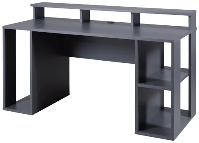 Computertisch MATCHPOINT Gaming Tisch Graphit Grau