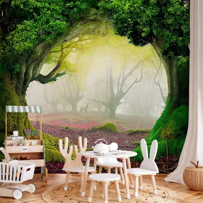 Produktbild von Vlies Fototapete - Enchanted forest 300x210 cm Landschaften 10110903-30
