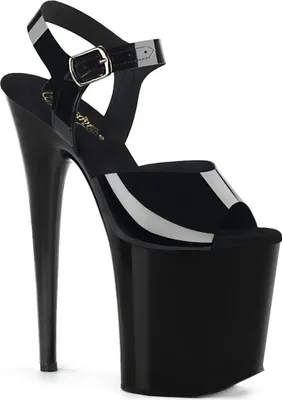 Produktbild von Pleaser | Sandaletten - Flamingo-808N - Schwarz - EU 38 - Extrem Plateau - Verführerisch - Ideal für Partys
