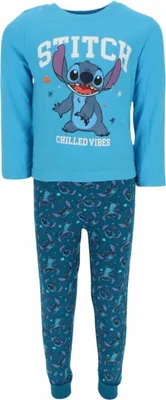 Zdjęcie produktu dla Lilo & Stitch oddychająca piżama dla dzieci bawełniana niebieska 116
