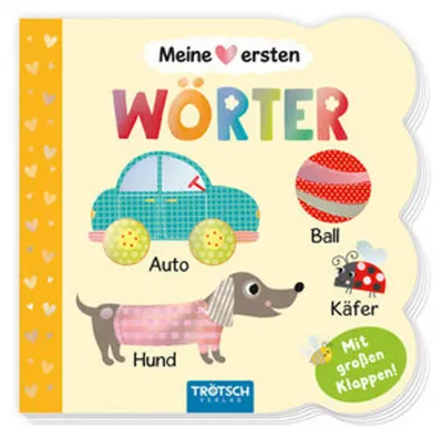 Obrázok produktu pre TRÖTSCH - Klappenbuch Meine ersten Wörter: Bilderbuch für Kinder ab 1 Jahr: Beschäftigungsbuch Spielbuch Vorlesebuch