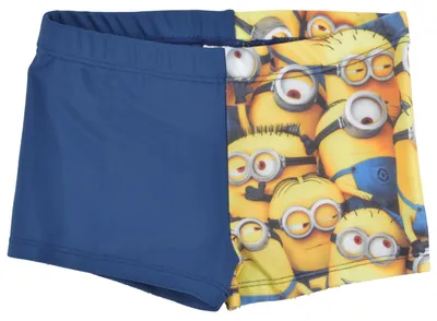 Produktbild von Minions Badehose für Jungen – Minions allover Schwimmhose Badekleidung Kinder Blau 98-104
