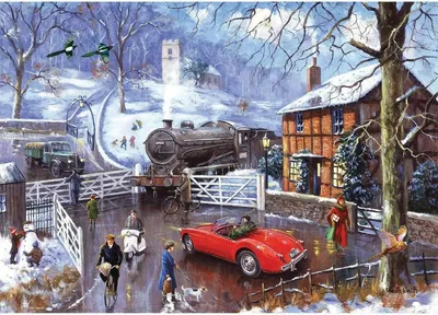 Produktbild von RAVENSBURGER Puzzle Ž eleznič ní př ejezd 1000 dílků