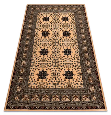Produktbild von Wollteppich KASHQAI 4302 103 orientalisch, Rahmen beige / grün beige 200x300 cm