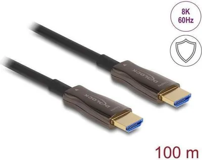 Produktbild von Delock Aktives Optisches HDMI Kabel mit Metallarmierung 8K 60 Hz 100 m (86080)