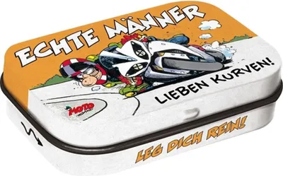 Produktbild von Nostalgic-Art - Pillendose - MOTOmania - Echte Männer lieben Kurven!