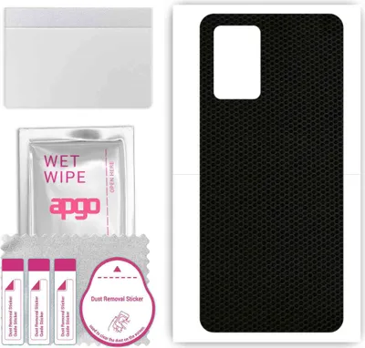 Produktbild von apgo Rückseite Schutzfolie, Skin, kompatibel mit Oppo Reno6 Lite, Hinten Displayschutzfolie aus Vinylfolie, kratzfest, einfache Montage - Matrix