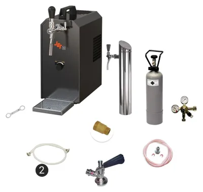 Zdjęcie produktu dla Kompletny zestaw - Nalewak do piwa - JET 30, dystrybutor do piwa, podblatowy, chłodziarka do piwa 1-liniowa, 35 litrów/h, professional, KEG: Type G