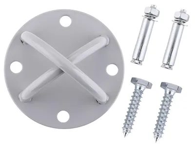 Produktbild von INF Boxsack Halterung Deckenmontage Schwerlast Haken mit 4 Loch Platte