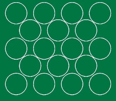 Image de Autocollants ronds, diamètre 10 cm, 18 pièces, vert mat
