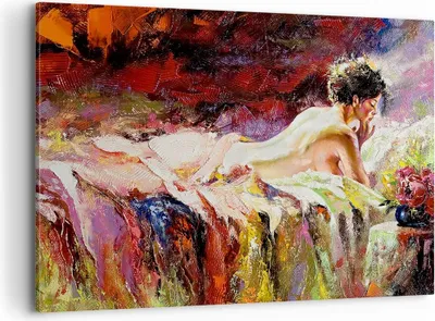 Produktbild von Bild auf Leinwand - Leinwandbild - Frau Modell - 100x70cm - Wand Bild - Wanddeko - Wandbilder - Leinwanddruck - Bilder - Kunstdruck - Wanddekoration - Leinwand bilder - Wandkunst - AA100x70-3534