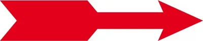 Produktbild von Dreifke® Aufkleber I Drehrichtungspfeil, RoHS konform, rot, Folie, selbstkleb...