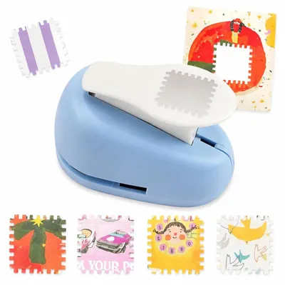 Motivlocher, rechteckig, aus ABS und Zink, 1 Stück