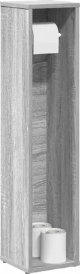 Immagine prodotto di Maison Exclusive - Mobile da bagno con portarotolo Grigio Sonoma 20,5x20x90 cm