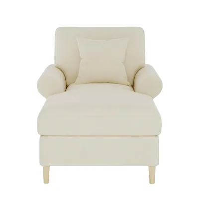 Produktbild von Merax Schlafsessel, Einzel Schlafsofa, Klappbarer Gepolsterter Relaxsessel, mit Kissen, Bequemer Lounge-Sessel, Lesesessel, Beige