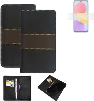 Produktbild von K-S-Trade Hülle Handyhülle kompatibel mit Samsung Galaxy F13 Schutzhülle Walletcase Bookstyle Tasche Schutz Case Handytasche Wallet Cover
