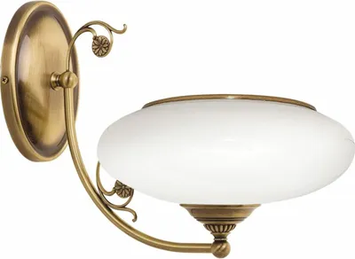 Zdjęcie produktu dla Casa Padrino kinkiet w stylu barokowym mosiądz z patyną / biały H. 27 cm - Lampy w stylu barokowym